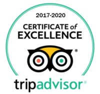2017-2020 Trip Advisor Certificate of Excellence